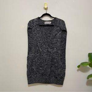 Shipley & Halmos Wool Knit Oversized Gray Sweater Vest